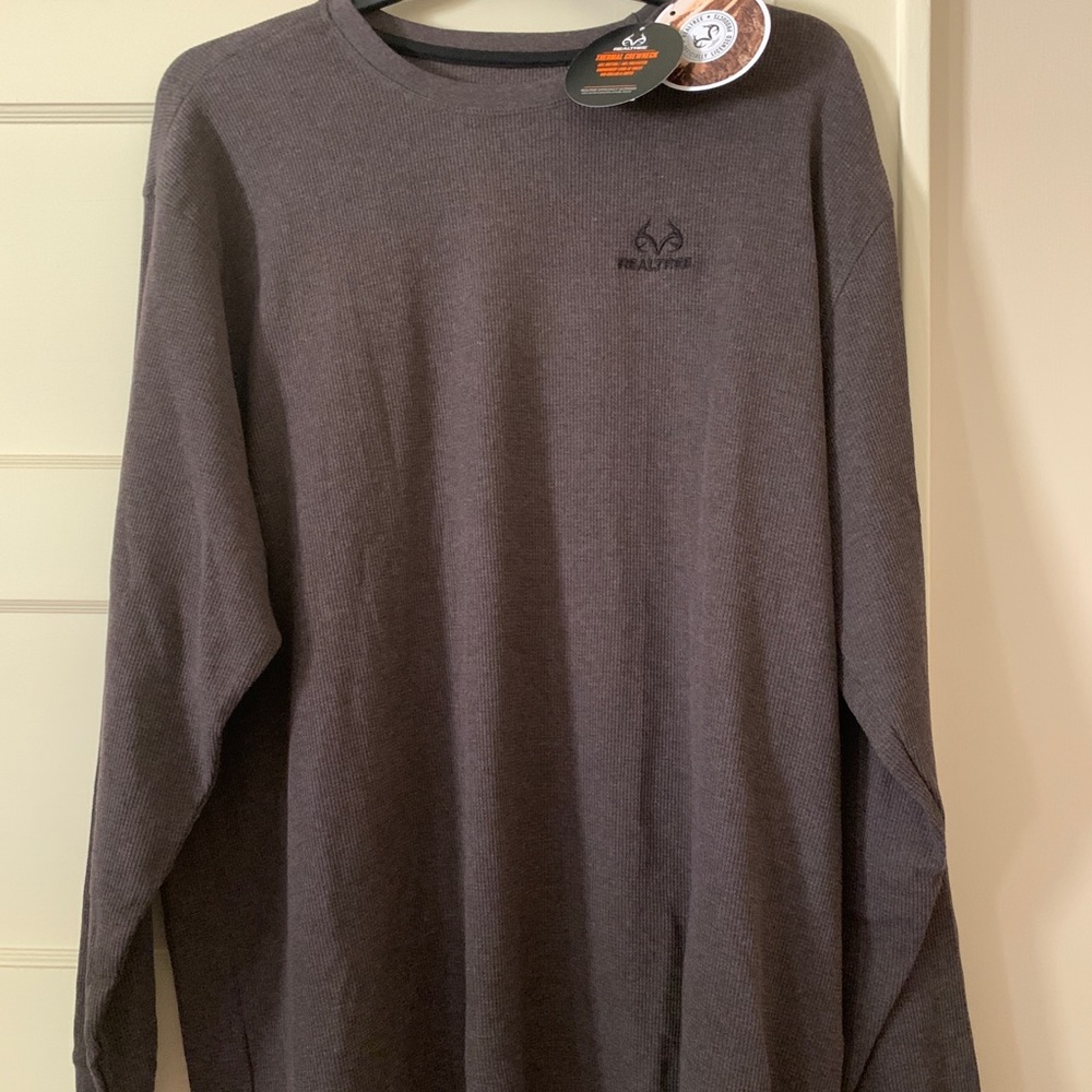 Realtree Men’s Thermal Crewneck NWT